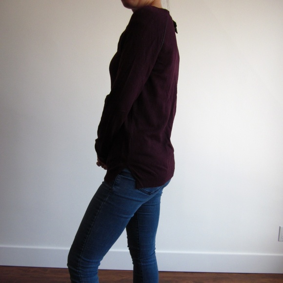 Camaïeu - Long sleeve Burgundy Sweater - Picture 5 of 6